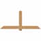 Ekena Millwork Eugene Smooth Timber Gable Bracket, Western Red Cedar, 72"W x 33"H x 1 1/2"D x 5 1/2"F, 11/12 Pitch GBW072X33X0206EUG00SWR - alternate 1